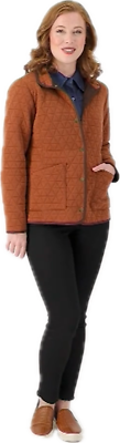 #ad Susan Graver Weekend Quilted Knit Snap Front Jacket Women#x27;s choose size amp; Color