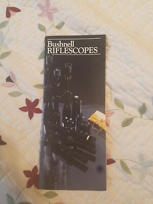 Vintage Bushnell Riflescopes *Pamphlet Flyer Advertising Brochure 1981