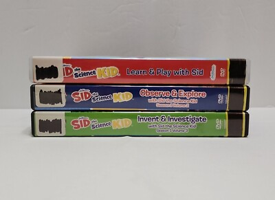 Sid the Science Kid DVD#x27;s Lot of 3 Observe Explore Invent Investigate Play
