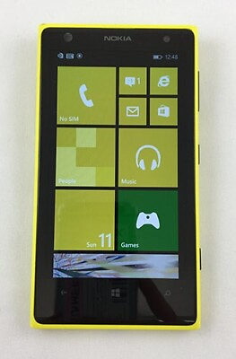 #ad Nokia Lumia 1020 ATamp;T Smartphone GOOD Yellow
