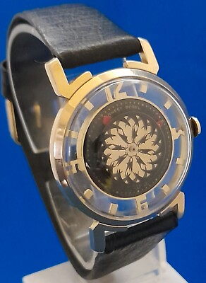 #ad Men#x27;s Vintage 1960#x27;s Ernest Borel Kaleidoscope Watch.FREE PRIORITY SHIPPING.