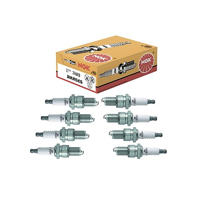 #ad NGK Set Of 8 Spark Plugs BPR4ES Solid for Dodge Chrysler Chevrolet GMC Plymouth
