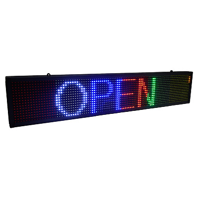 7.5quot;x39quot; LED Self design Programmable Scrolling Message Open Sign Display Board