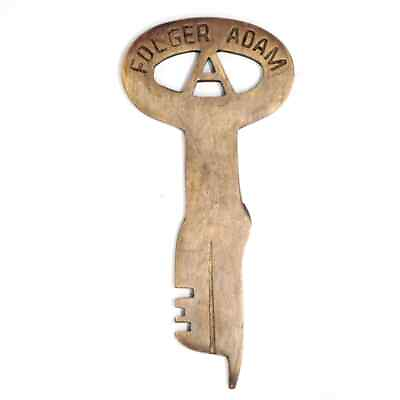 #ad Folger Adam Solid Brass Prison Cell Key