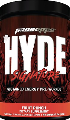 #ad 60 SERVINGS ProSupps Mr. Hyde Pre Workout. Fruit Punch 15.2oz 432 g