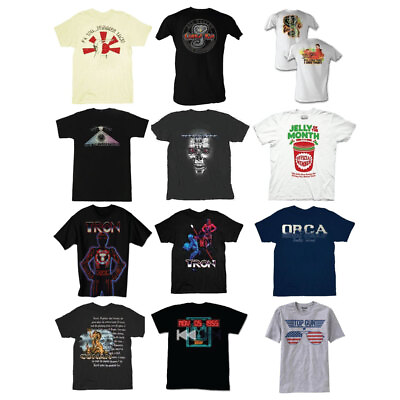 Vintage 80#x27;s Movie Inspired T Shirt Collection Iconic Designs