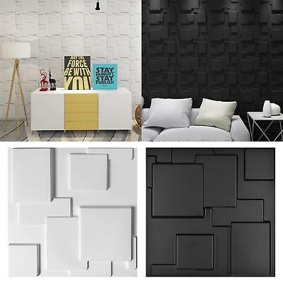 #ad Art3d 12 Pack 19.7quot;x19.7quot; Decorative 3D Wall Panels Modern Wall Decor 32 sq ft