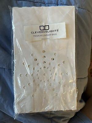 #ad #ad CleverDelights White Luminary Bags 20 Count Sunburst Great Addition To party