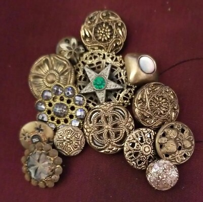 #ad Small Lot of Antique Buttons