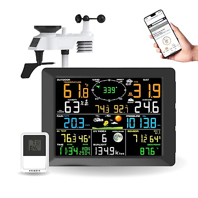 WiFi Weather Station 10.2 inch Large Display Wireless Weather Station