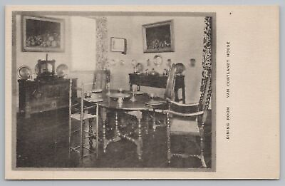 #ad New York City Dining Room Van Cortlandt House Bamp;W Card Vintage Postcard