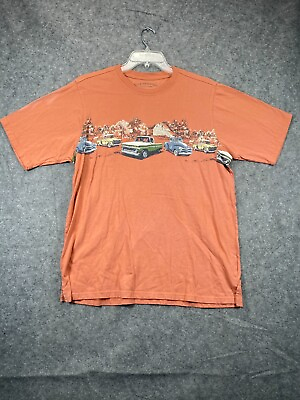 ClearWater Outfitters Vintage Trucks T Shirt Adult M Medium Orange Crew Graphic