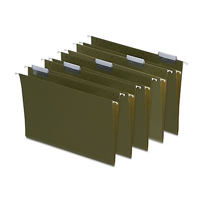 #ad MyOfficeInnovations Hanging File Folders Letter Size Standard Green 25 Box