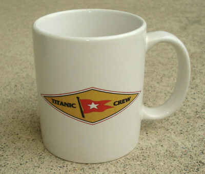quot;TITANIC CREWquot; Coffee Mug Cup Logo Double Sided Unique SUPER CLEAN
