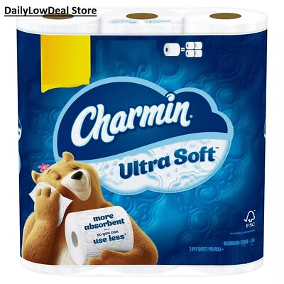 Charmin Ultra Soft Toilet Paper Mega Roll Bath Tissue 1 18 12 24 or 32 Rolls