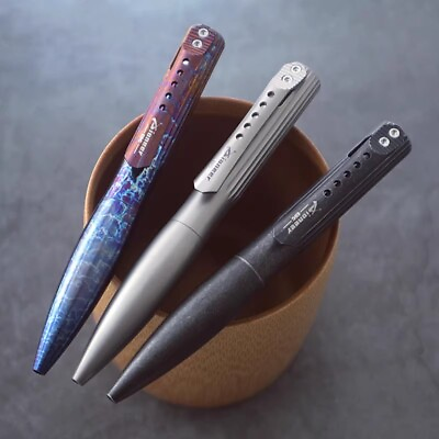 #ad New EDC TC4 Titanium Alloy Signature Pen Pocket Multi purpose Tool Ballpoint Pen