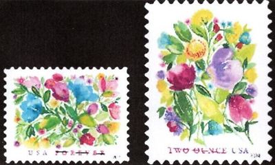 #ad US Celebration and Wedding Blooms Forever Stamp Set of 2 Scott #5849 5850
