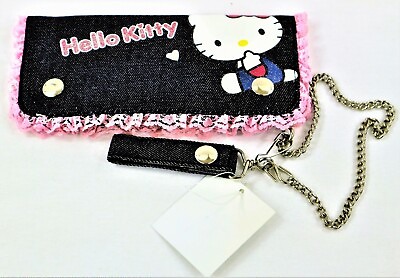 #ad #ad HELLO KITTY DENIM WALLET WITH CHAIN