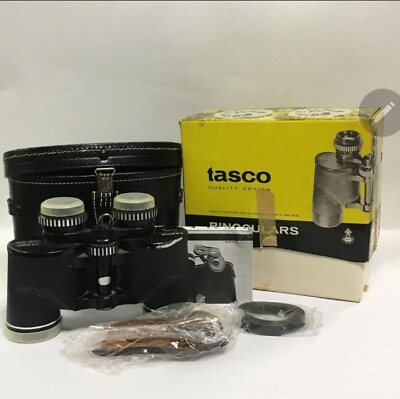 #ad Vintage Tasco Binoculars 7 X 35 mm Original Box Wide Decor