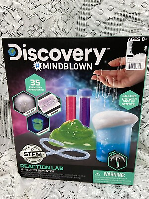 #ad Discovery Science LAB Discovery Mindblown STEM Reaction Lab 18 piece NEW