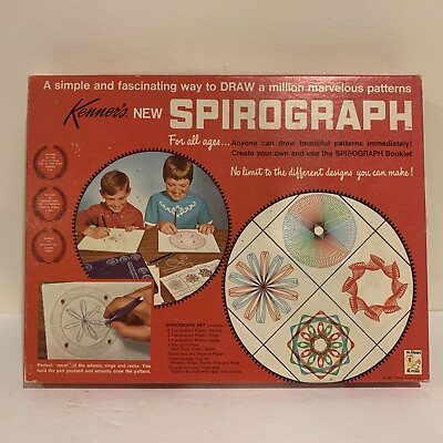 VTG 1967 KENNER#x27;S NO. 401 SPIROGRAPH DRAWING PATTERNS TOY COMPLETE SET