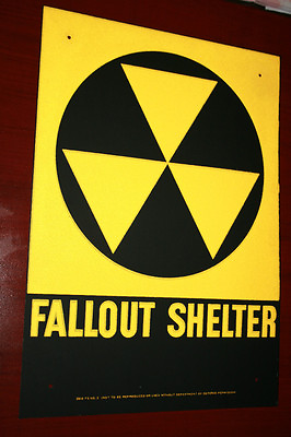 $29 Fallout shelter sign original not a reproduction FREE SHIPPING