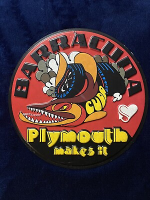 #ad Plymouth Makes It BARRACUDA Metal Sign Vintage Reproduction