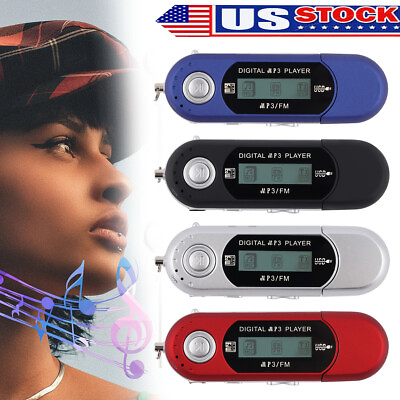 Portable USB Flash Drive Digital MP3 Music Player Mini Audio Recorder FM Radio