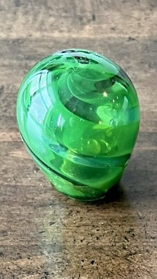 Green Glass Shifter Knob Custom Metallic Swirl Handmade Glass FREE SHIPPING
