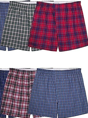 #ad 2 or 4 Fruit of the Loom Men#x27;s Tag Free Boxer Underwear Shorts Pattern Woven