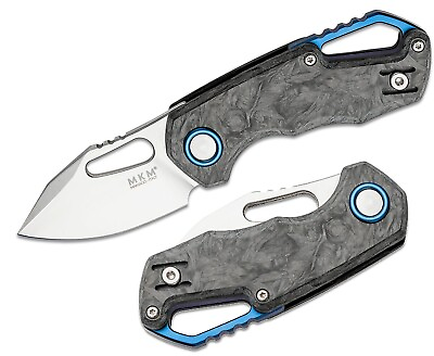 MKM Maniago Knife Makers Folding Knife 2.25 Bohler M390 Steel Blade Carbon Fiber