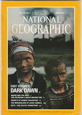 #ad National Geographic Magazine June 1991 Colorado River East Europe Lewis Caroll