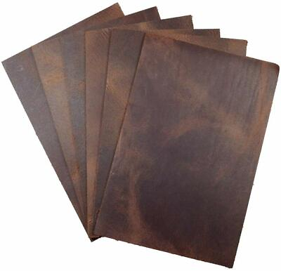 Leather Cow Full Grain COFFE BROWN 5 6 Oz Crafts Tooling Hobby 4 PCS EACH SIZE