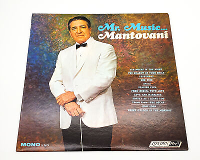 Mantovani And His Orchestra Mr. Music Mantovani 33 RPM LP Record London 1966 Y