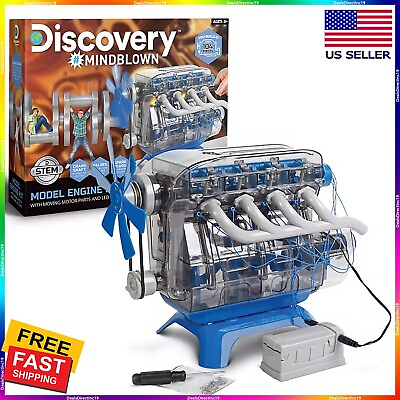 #ad DISCOVERY KIDS DIY Toy Model Engine Kit Mechanic Four Cycle Internal Combustion