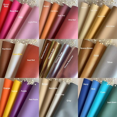 *50 Colors* Vinyl Fabric Faux Leather Auto Upholstery 56quot;Wide Continuous By Yard