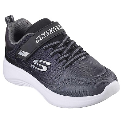 #ad Skechers Boys Selectors Sneaker Size 1 Black Charcoal