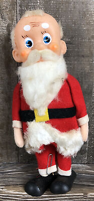#ad Vintage Christmas Holiday Santa Claus Felt Figurine 8quot;