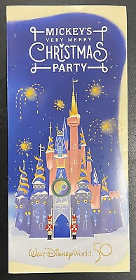 2022 Walt Disney World Mickey#x27;s Very Merry Christmas Party Map BONUS MK Map