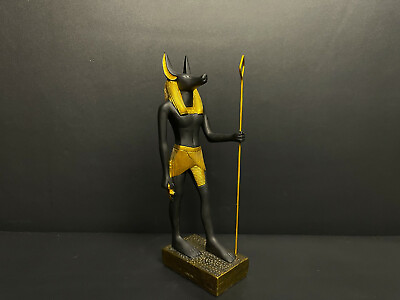 #ad Marvelous Egyptian Black and Gold god of after life Anubis