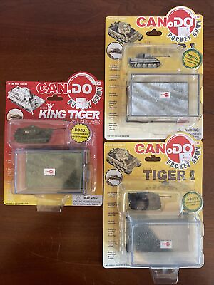 CANoDO Pocket Army LOT King Tiger I Dragon Models Bonus Diorama amp; Case 2003 NEW