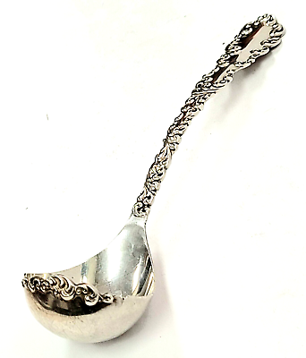 #ad R. Wallace Waverly Sterling Silver Solid Cream Ladle 6quot;