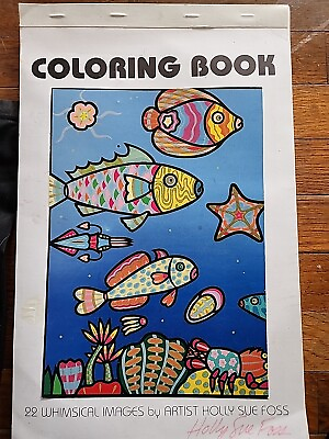 #ad Holly Sue Foss Signed Coloring Book