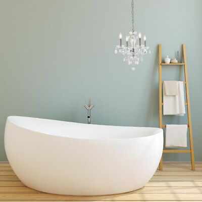 #ad Crystal Chandelier Mini Tear Drop Pendant Bedroom Bathroom Ceiling Light Fixture