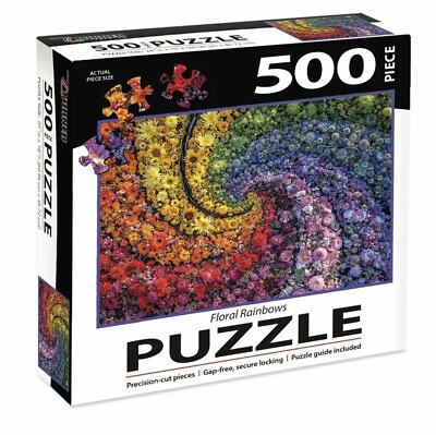 #ad Turner Licensing Floral Rainbows 500 Piece Puzzle