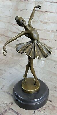 Art Deco Hot Cast Bronze Graceful Ballerina Ballet Statue Sculpture Milo Sale