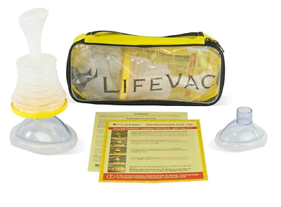 #ad LifeVac Portable Travel and Home First Aid Kits Choking Airway Rescue Devices