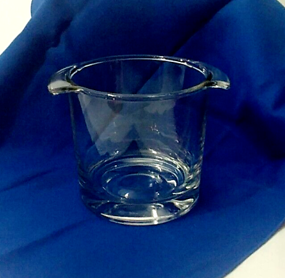 #ad VTG Luminarc Glass Ice Bucket 5quot; X 5quot; Made In France