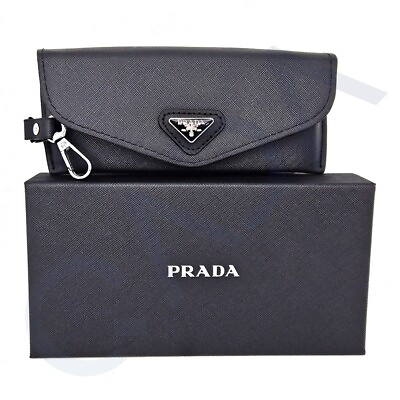 #ad #ad Prada Saffiano Soft Leather Case for Eyeglasses Sunglasses w Cloth amp; Box