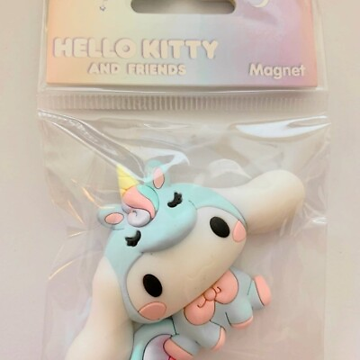 Sanrio Hello Kitty amp; Friends Cinnamoroll Unicorn 3D Foam Magnet new